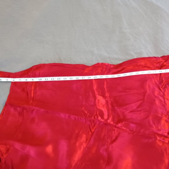 LELUXE Red Satin Retro Flapper Dress Women's Size XL (runs small) NWOT - Picture 7 of 9